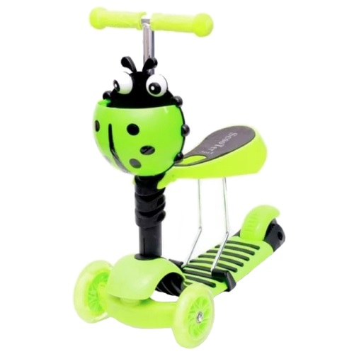 3в1 зелена тротинетка - 1