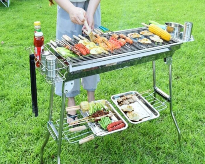 голям грил за въглища 2